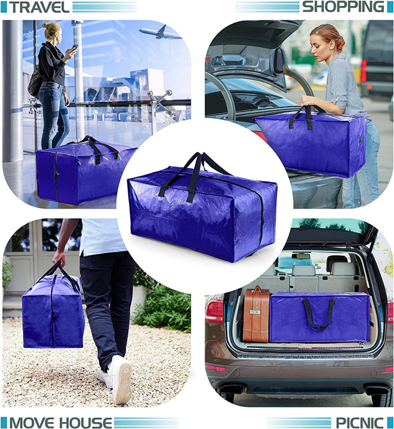 Heavy Duty Extra Large Travel Storage Bags Moving Bag Backpack Straps Strong Handles Storage Totes