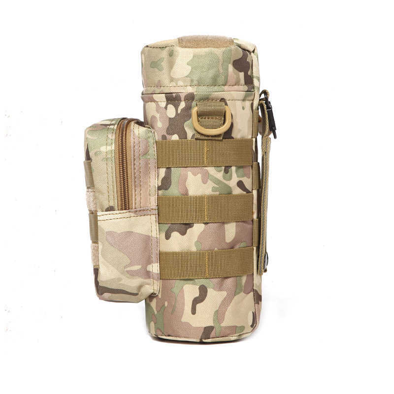 Pacotes de mochila Ferramenta de chaleira de viagens Sacal de água militar tática ao ar livre para camping Bolsa de garrafa de garrafa de ombro de pesca com camping W0425