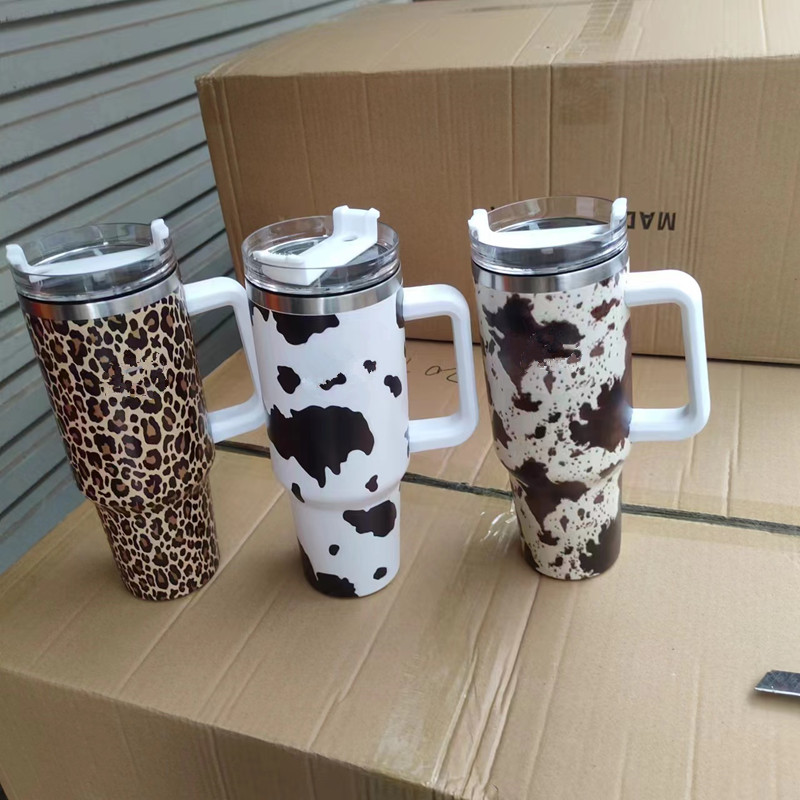 40 OZ Hydration Gear 304 Stainless Steel Skinny Tumbler Vacuum Insulated Straight Cup With Lids Beer Coffee Mug Glasses High Handle Cup