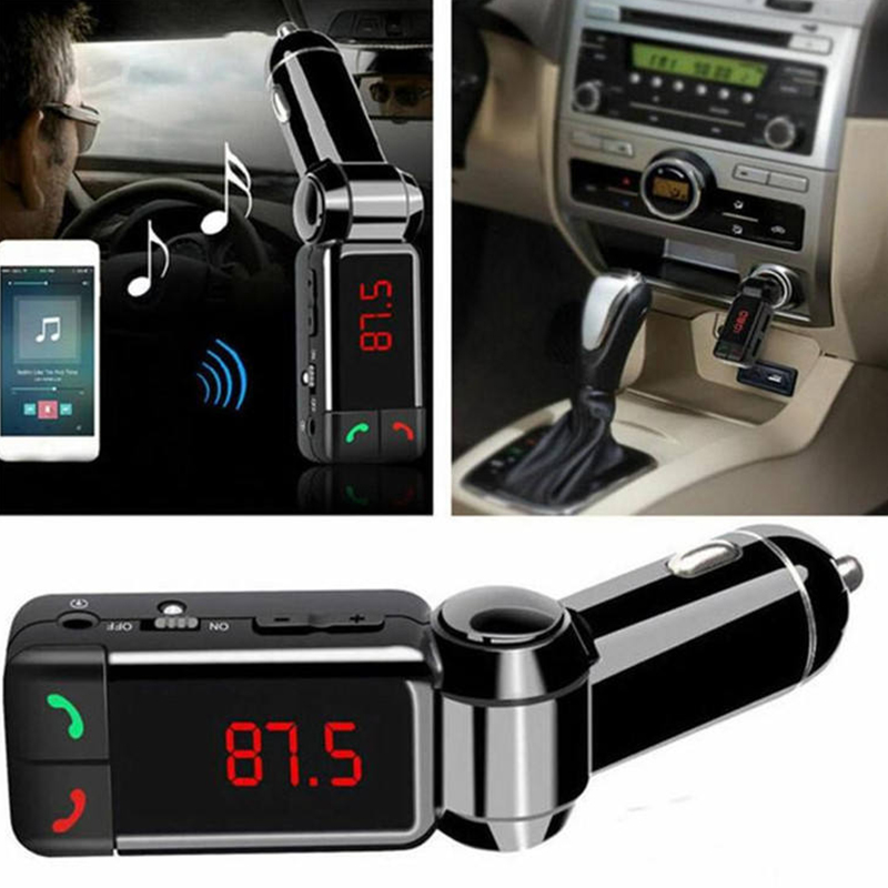 BC06 CAR SHARGER FM Nadajnik Wysoka wydajność cyfrowy bezprzewodowy Bluetooth In-Car Bluetooth Bluetooth FM Radio Stereo Adapter