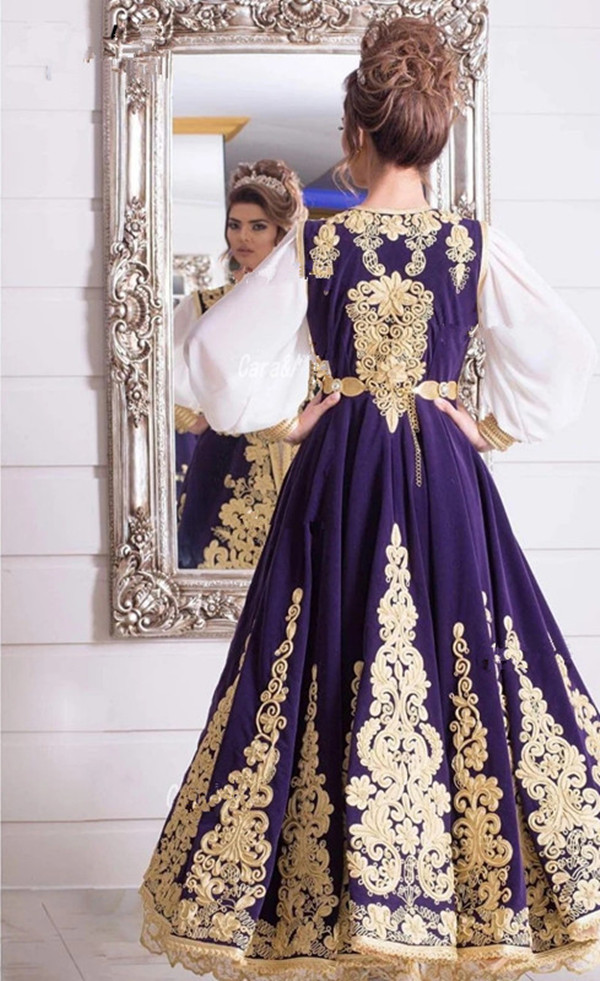 Trajes tradicionales albaneses De Kosovo vestidos De noche con chaqueta púrpura apliques De encaje vestido De graduación con cuentas vestido De Fiesta De Boda