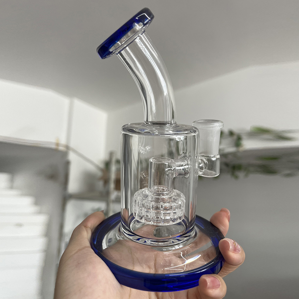 Thick Dabber Glass Bongs Water Pipes Heady Stereo Matrix Perc Oil Dab Rig Cachimbo de água com tigela ou banger de 14 mm