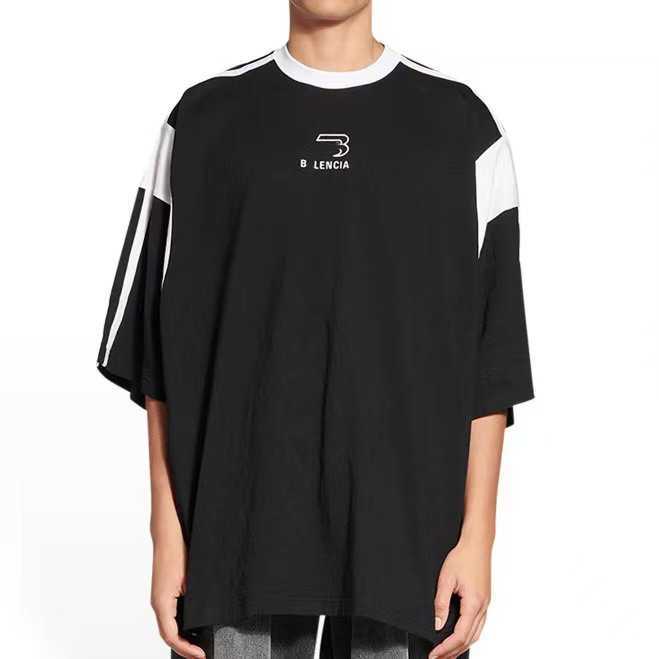 レディースデザイナーTシャツトラックスーツシャツハイエディション差別化市場スモールレーベル刺繍純粋なパネルスリーブルーズティー