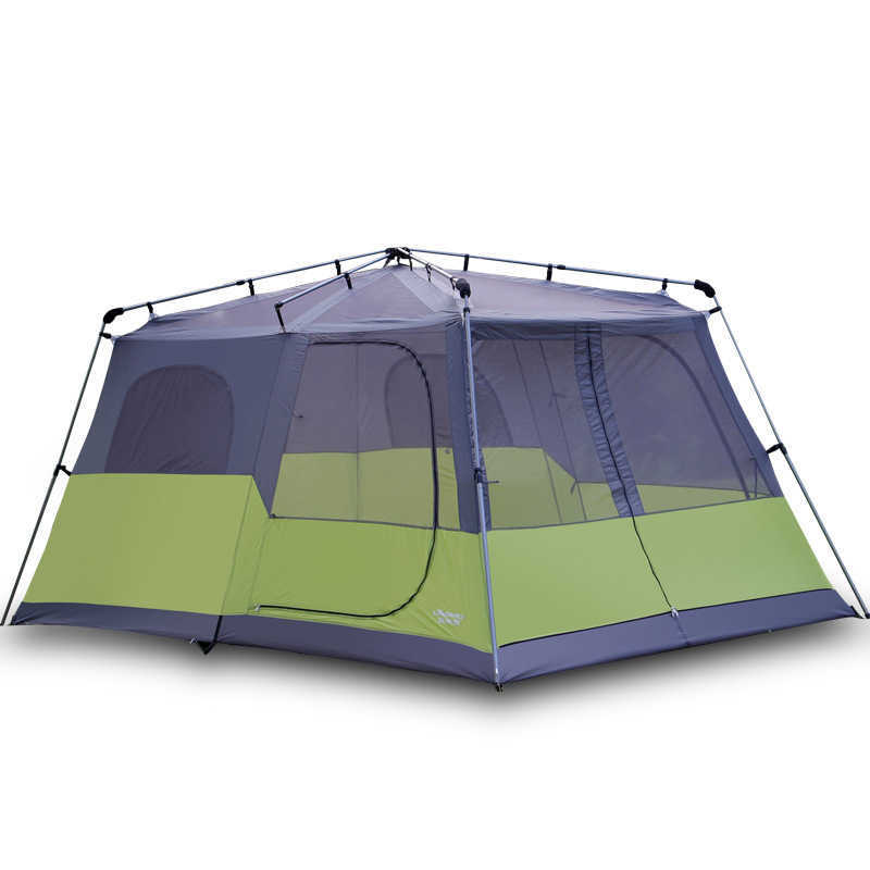 Tentes et abris Tente de camping en plein air automatique 4-8 personnes double couche plage étanche à la pluie une chambre un salon ultra-large nouvelle tente