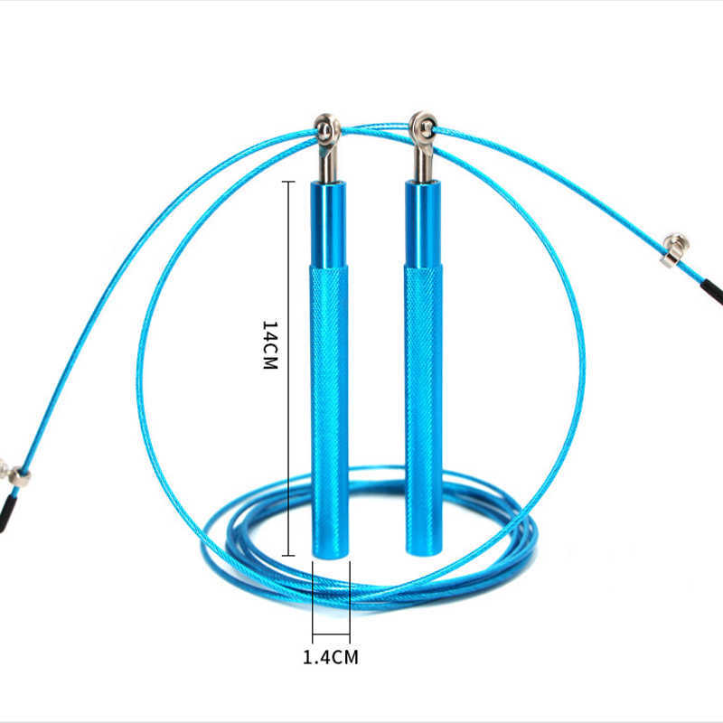 Jump Ropes Bearing Hopping Rope Jump Rope CrossFit Hem Gym ExperCise Fitness Men Kvinnor Träningsutrustning Stål Karate Boxning Training P230425