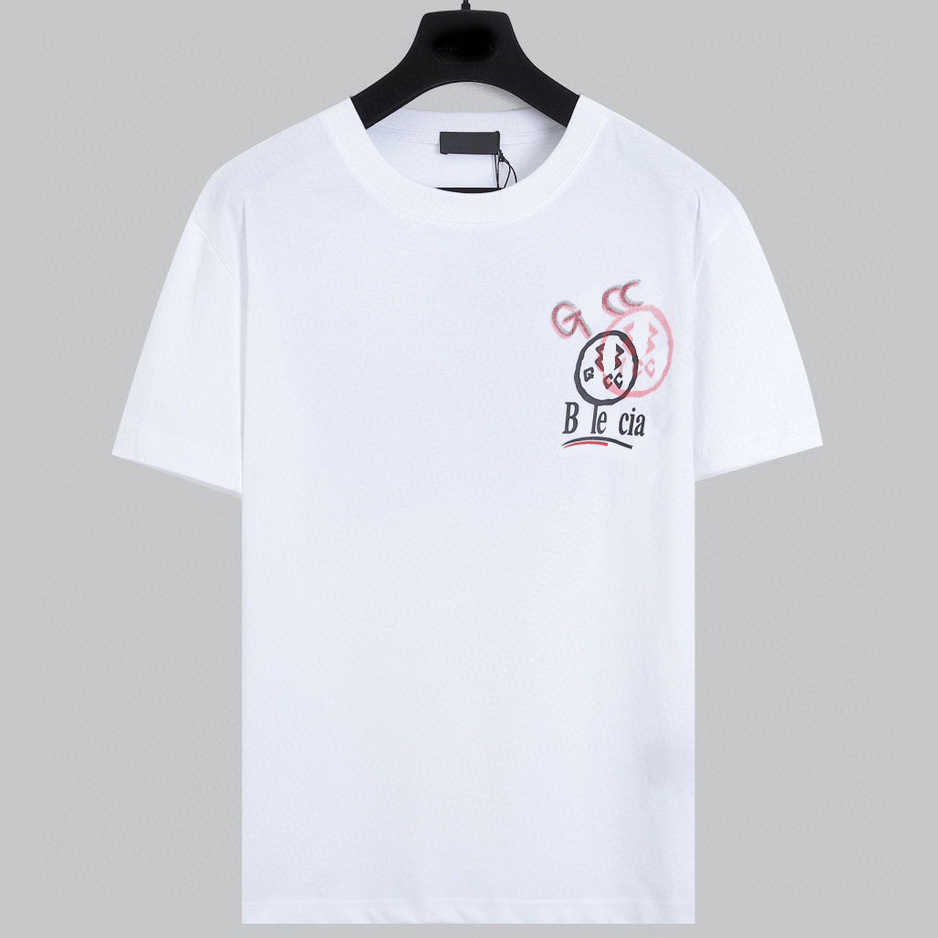 Trevilhado de designer feminino Tretel de qualidade premium Versão de verão Summer Family English Label Unisex Loose Sleeve T-Shirt