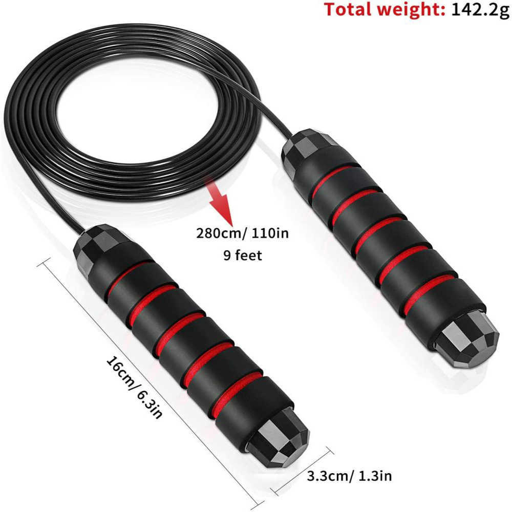 Jump Ropes Jump Rope Sports PVC Bearing Jump Ropes CrossFit med anti-halkhandtag Justerbar tråd Hoppar hem inomhus fitness springtouw p230425