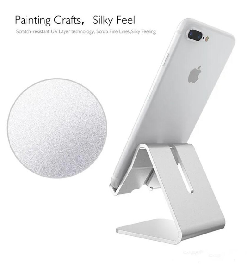 Universal Mobile Phone Tablet Desk Holder Aluminum Metal Stander For iPhone 15 14 13 12 Mini 11 Pro Xr Xs Max Samsung S22 S21 S30 A33 A72 Smartphone Tablets Laptop