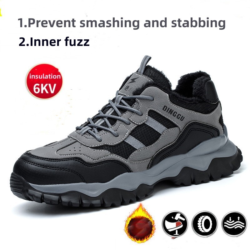 Veiligheidsschoenen Men Vrouwen Anti Smashing Steel Toe Cap Punctule Proof Proof Lichtgewicht Ademend werk Designer Sneaker Boots Factory Item
