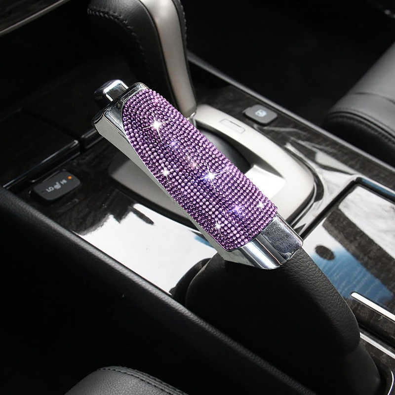 Universal Car Hand Brake Pokrycie Osobowość Luksusowy diament InLay Cover Cover Auto Wewnętrzne stylistyka akcesoria samochodowe