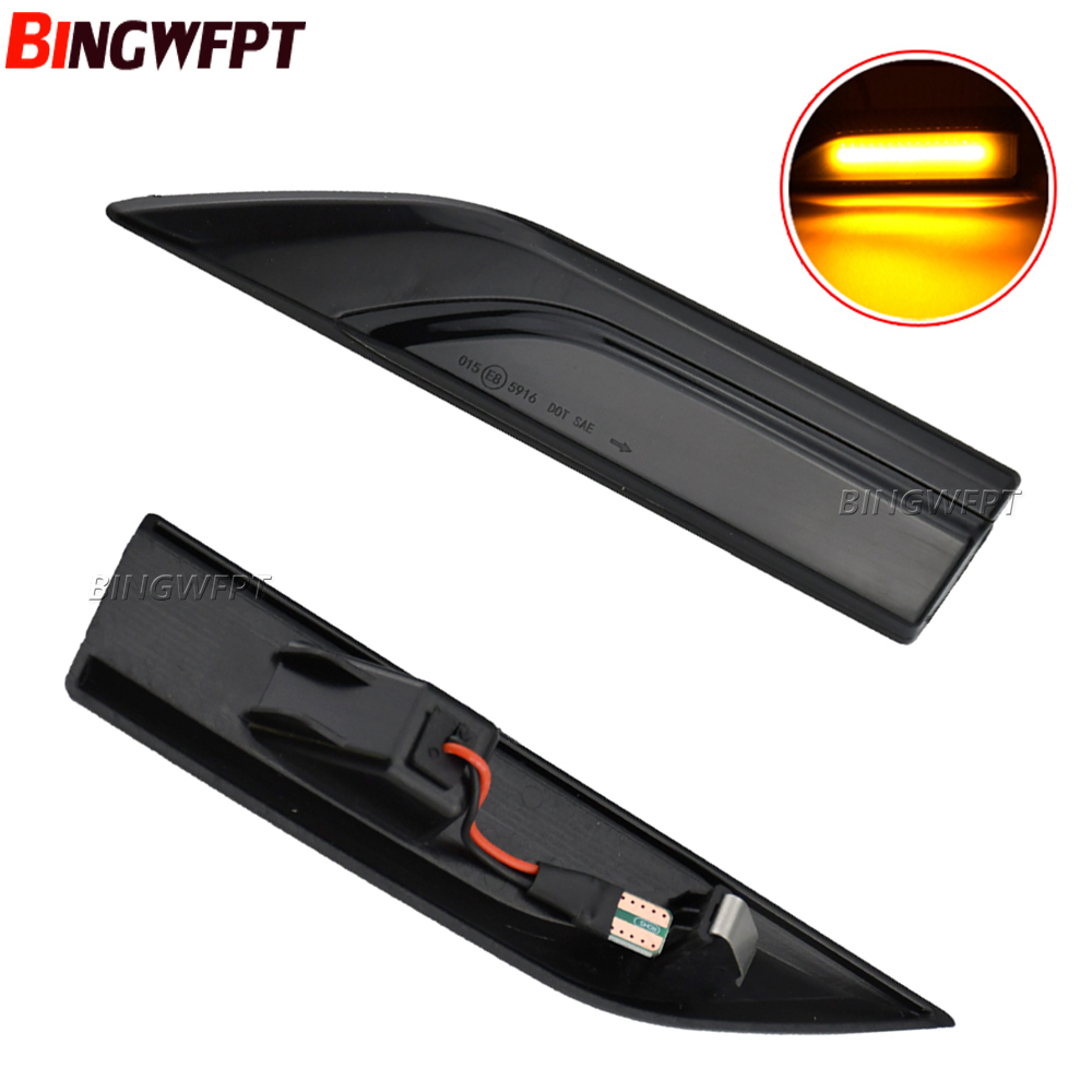 LED Dynamic Turn Signal Blinker For VW Volkswagen Transporter T6 Multivan Caddy Sequential Side Marker Light