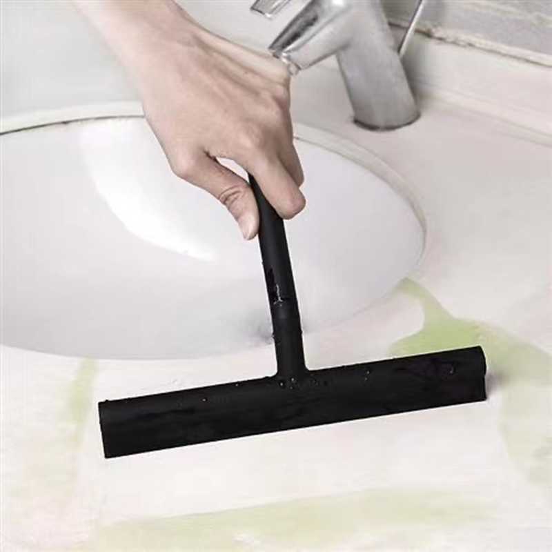 New Shower Squeegee Window Glass Clean Scraper Washing Wiper With Silicone Holder Bathroom Mirror Scraper Car Glass Cleaning