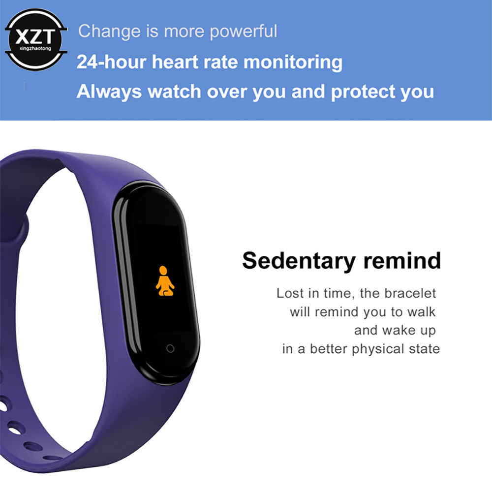 1 STÜCK Smart Watch Smart Armband IP65 Wasserdichte Uhr Blutdruck Pulsmesser Fitness Tracker Smart Armband