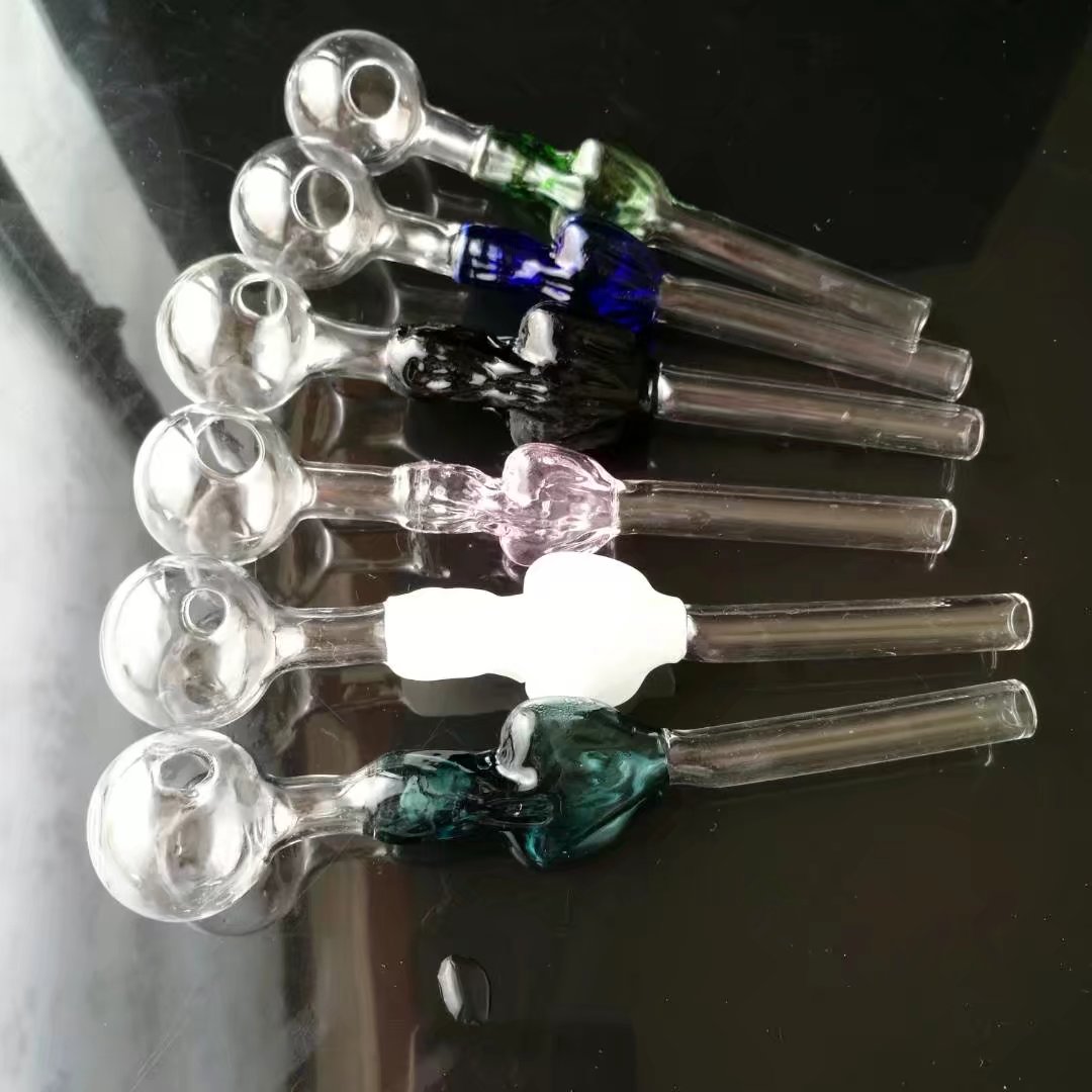 Glass Pipes Smoking Manufacture Hand-blown hookah Colorful Beauty Hot Pot