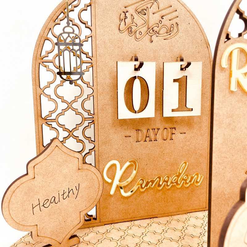 Ramadan Advent Calender Eid Mubarak Ornament Ramadan Decoration 2023 för hem 30 dagar till Eid gåva för barn