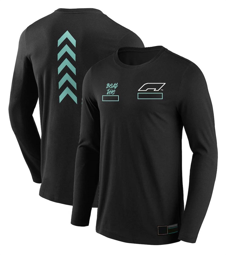 2023 New F1 Formula One Racing T-shirt Leisure Sports Long Sleeve Team Clothing Large Size Quick-drying Men's Clothing Customization