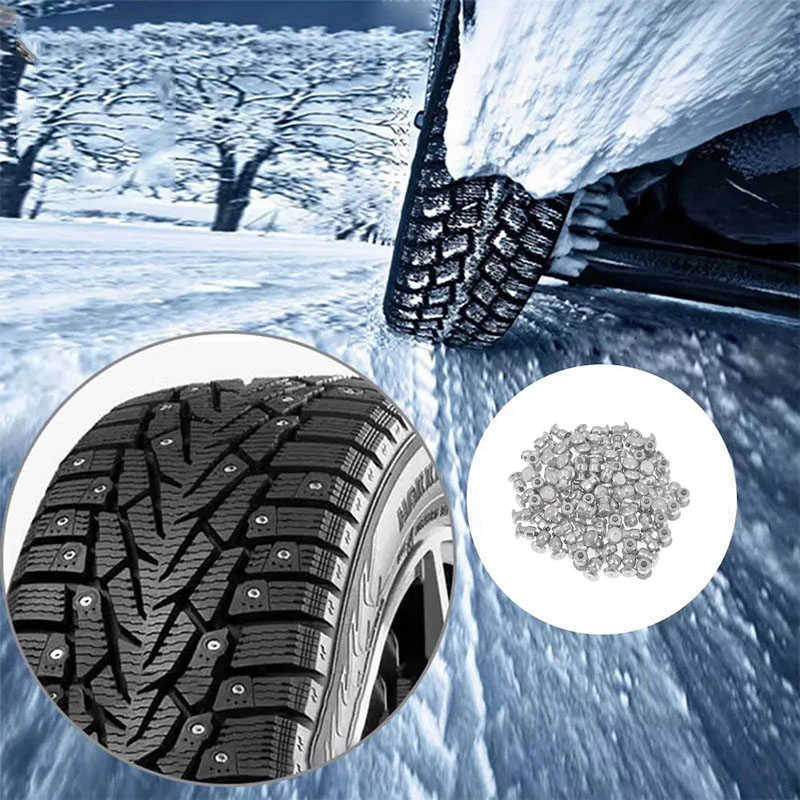 / Kış tekerlek pabuçları araba lastikleri saplamalar vidalı kar sivri uçlar lastik kızak kar zincirleri ayakkabılar için saplamalar atv araba motosiklet lastiği