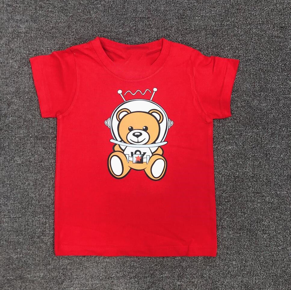 Summer Boys Girls Brand T-shirts Cartoon Bear Kids Kort Mouw T-shirt Katoen Kinderletters Gedrukt Shirts Child Shirt