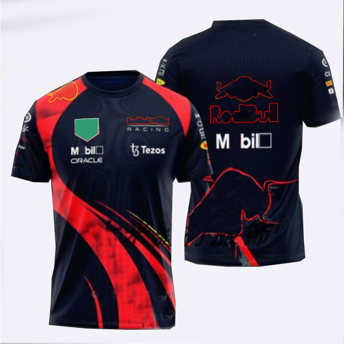 T-shirt de course F1 pour hommes, chemise à manches courtes de l'équipe d'été avec le même personnalisé 220e