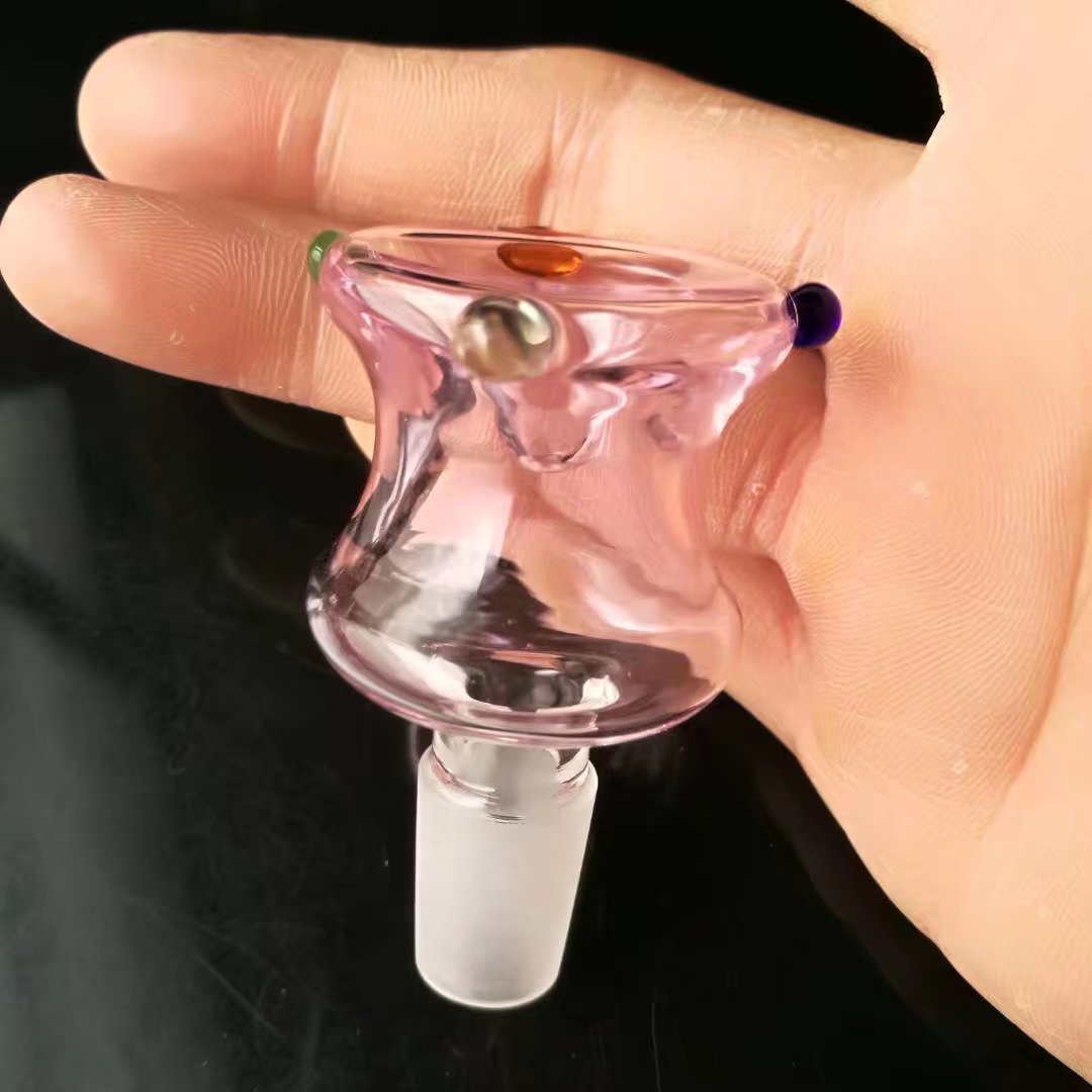 Glass Pipes Smoking Manufacture Hand-blown hookah New Colorful Dotted Bubble Head Cigarette Accessories