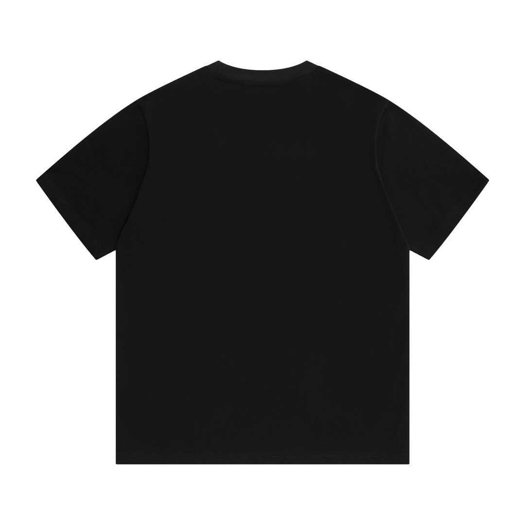 Camisa de camisa de designer feminina camisa de camisa de alta edição de alta edição da família Camiseta branca de manga de letra de letra colorida para homens Mulheres