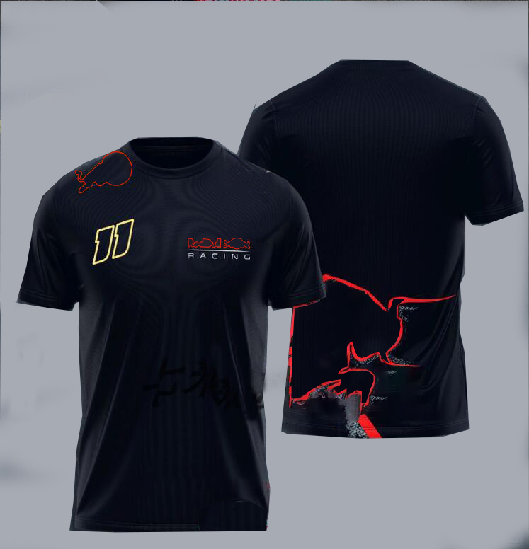 F1 Racing T-Shirt Summer Team New Team Round Drick Shirt نفس الأسلوب التخصيص