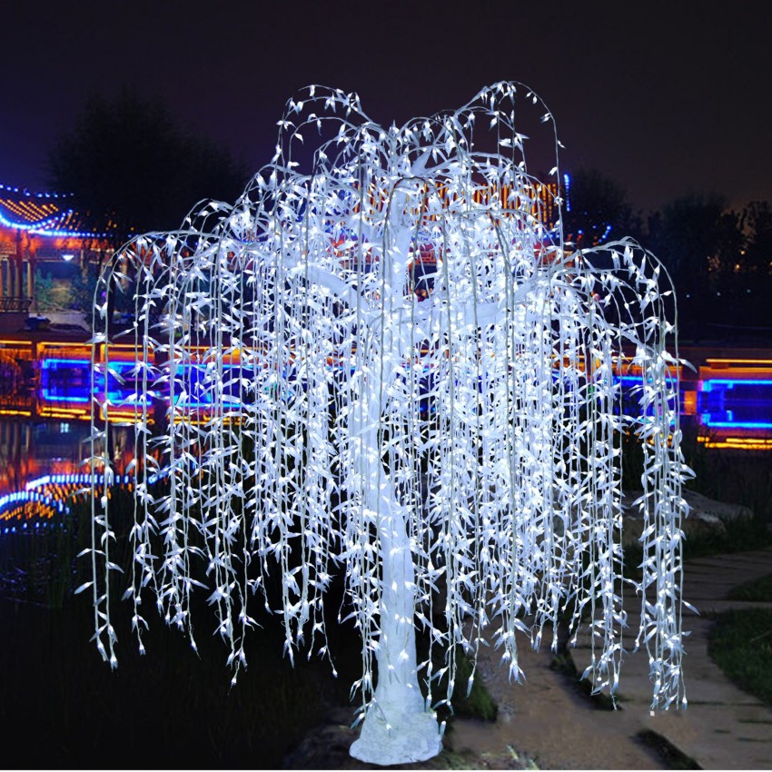 크리스마스 장식 3.5m 5400 LED 방탄 인공 버드 나무 울수 나무 빛 110/220vac 야외 사용 요정 정원 장식