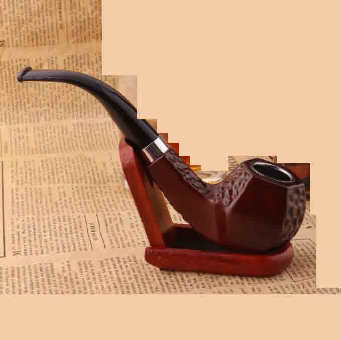 Wooden color Acrylic Resin Hand Tobacco Cigarette Smoking Pipe Filter Patterns Tool Accessories 6 Styles