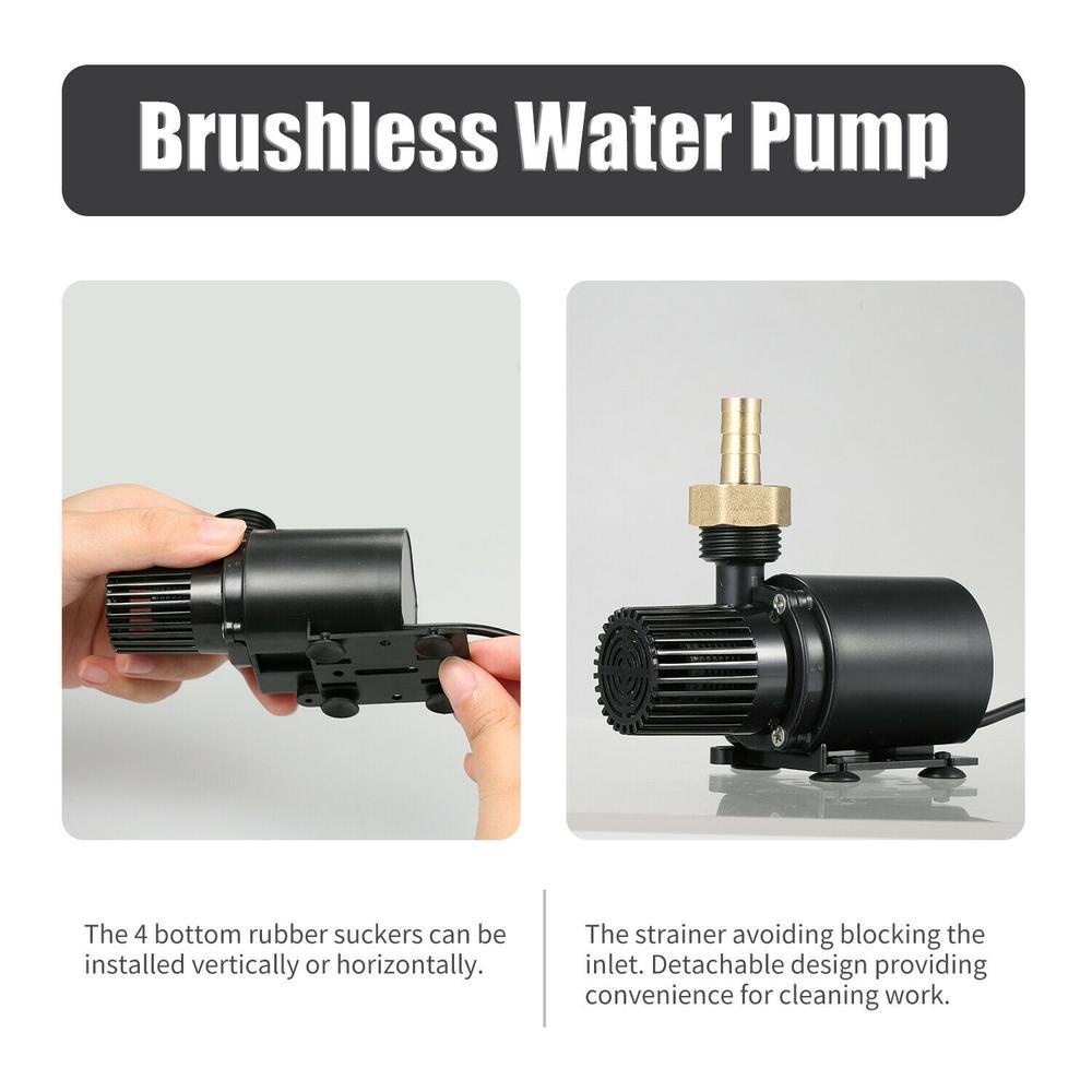 Pumps Lift 500cm Submersible Fountain Aquarium Circulating Ultraquiet Mini Brushless DC Water Pump DC 12V 15W 800L/H Fast Delivery