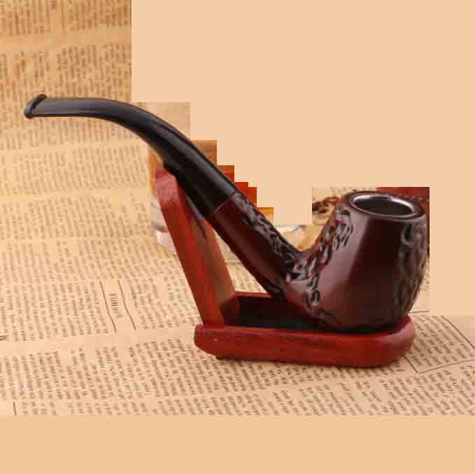 Wooden color Acrylic Resin Hand Tobacco Cigarette Smoking Pipe Filter Patterns Tool Accessories 6 Styles