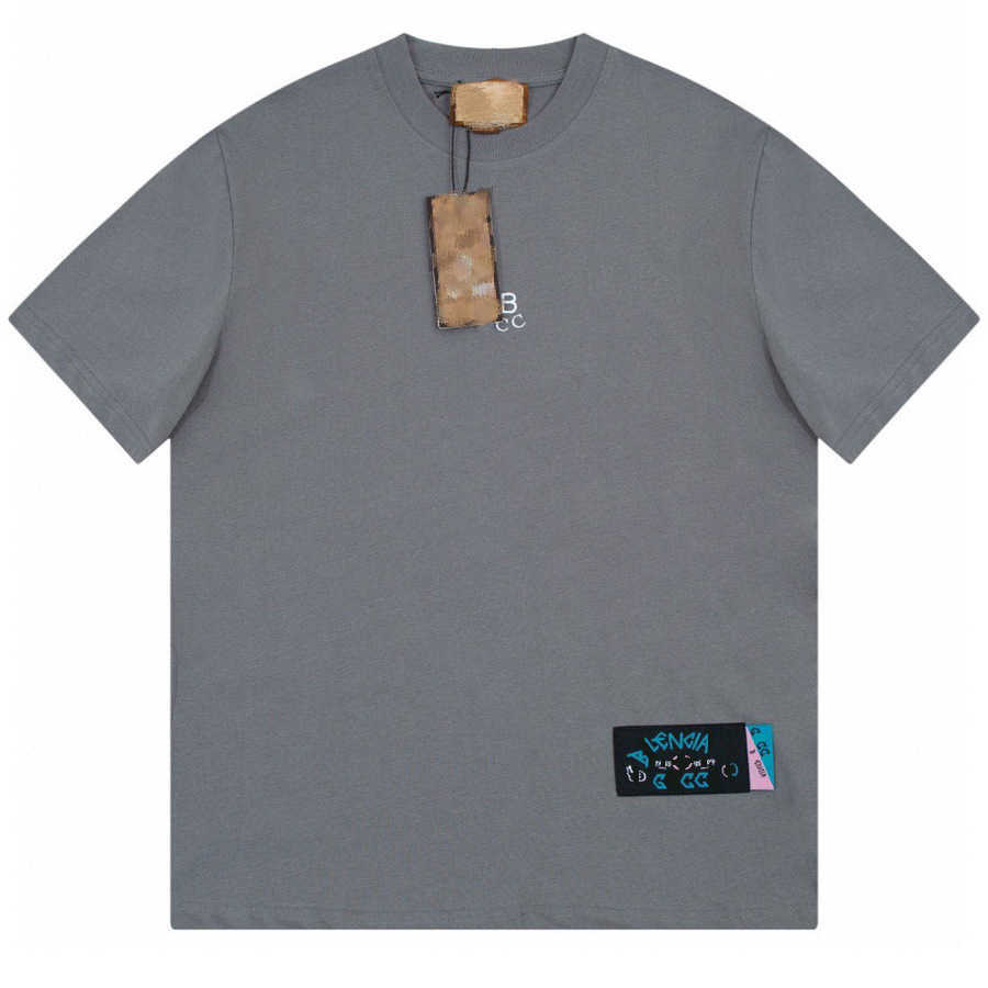 Designer T-shirt Shirt Differentiate Market High Edition Front Back Drukte mouw T-shirt gepersonaliseerd paar losse top