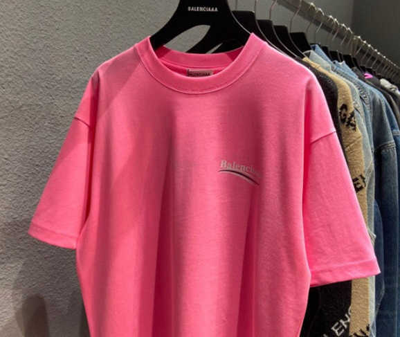 Designer Womens T Shirt High Edition Family Classic Coke Wave Loose Sleeve T-shirt för män Kvinnliga par