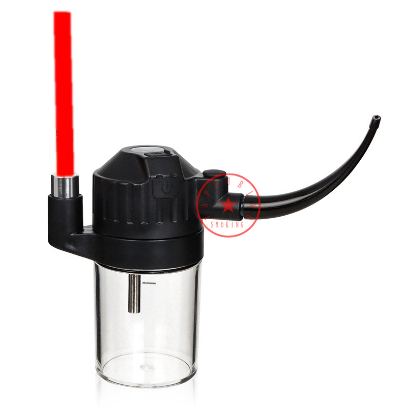 Cool Electric Hookah Multiporous Use Kit Fumar Waterpipe Bubbler Bong Pipes Dry Herb Tobacco Oil Rigs Tigela de Filtro Portátil Removível Porta Cigarro de Viagem