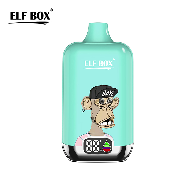 Elf Box Puff 12K Digital 12000 Puffs Vape usa e getta Sigarette elettroniche ricaricabili Mesh Coil Vapes con display digitale 12 gusti vs RandM