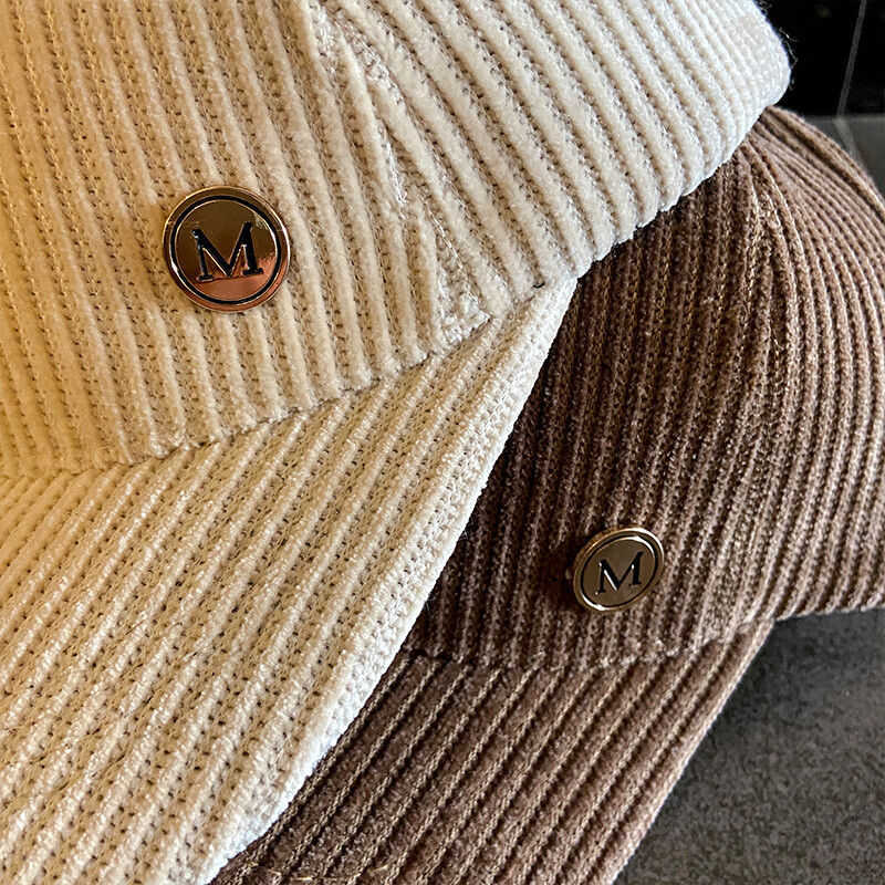 Corduroy par hatt mäns kvinnors vinter varma baseball mössor brev d broderi manlig kvinnlig snapback caps tidvatten hcs325