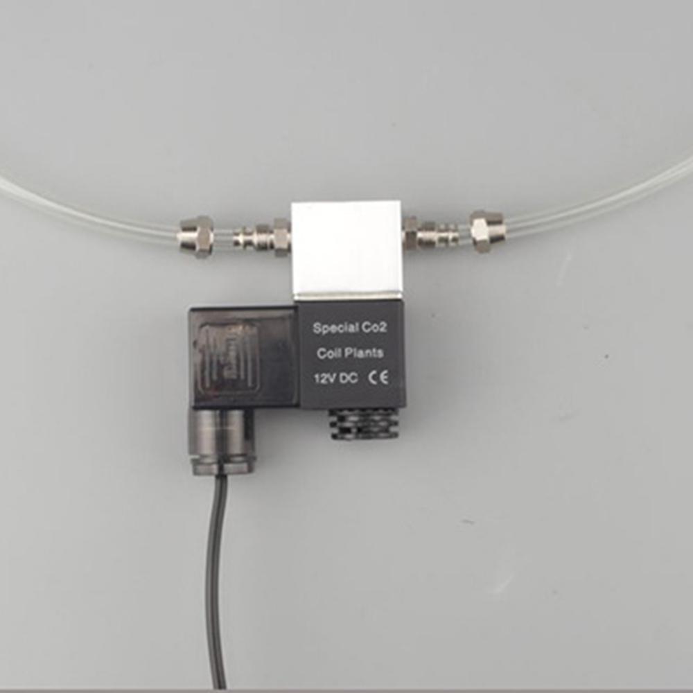 Sprzęt DC 12V Ogólny zawór elektromagnesu Akwarium System Regulator Elektryczny zawór magnetyczny niskiej temperatury dla akwarium akwarium akwarium
