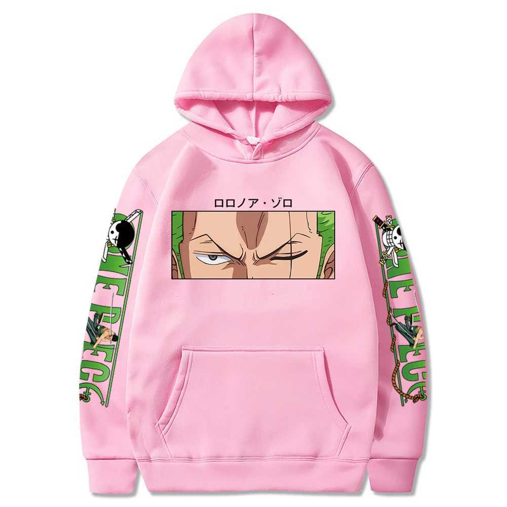 Sweats à capuche pour femmes Sweats à capuche chauds Roronoa Zoro imprimés hommes femmes une pièce Anime sweats à capuche poches vêtements de rue Harajuku grande taille à capuche