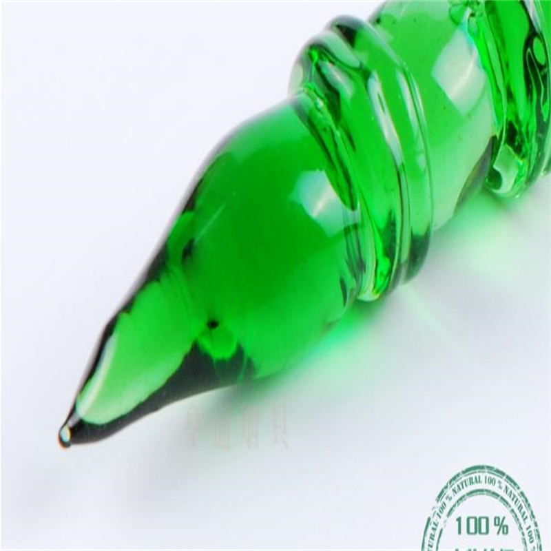 2023 Glass Pipes Rökning Tillverkning Handblåsta vattenpipa Blue Green Bamboo Joint Pen Glass Cigarettuppsättning