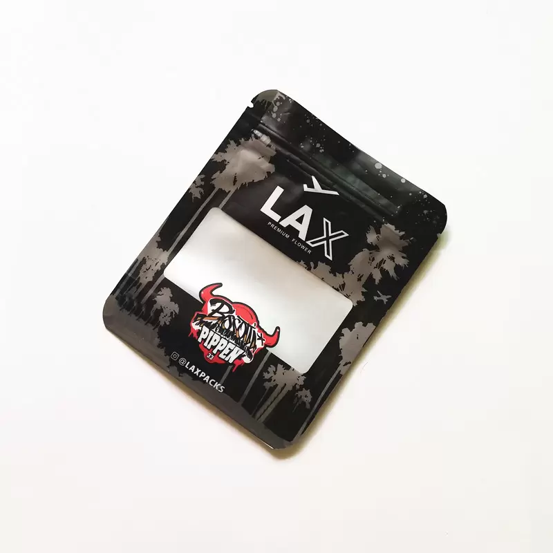 LAX laxpacks hersluitbare verpakkingstas 3,5 g eetwaren Kruidrits 125 100 mm Droog Retail Leeg pakket bloem Mylar-zakken