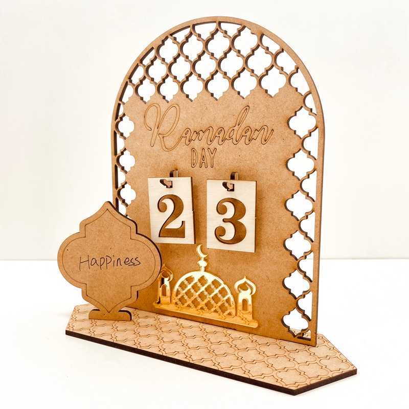 Ramadan Advent Calender Eid Mubarak Ornament Ramadan Decoration 2023 för hem 30 dagar till Eid gåva för barn