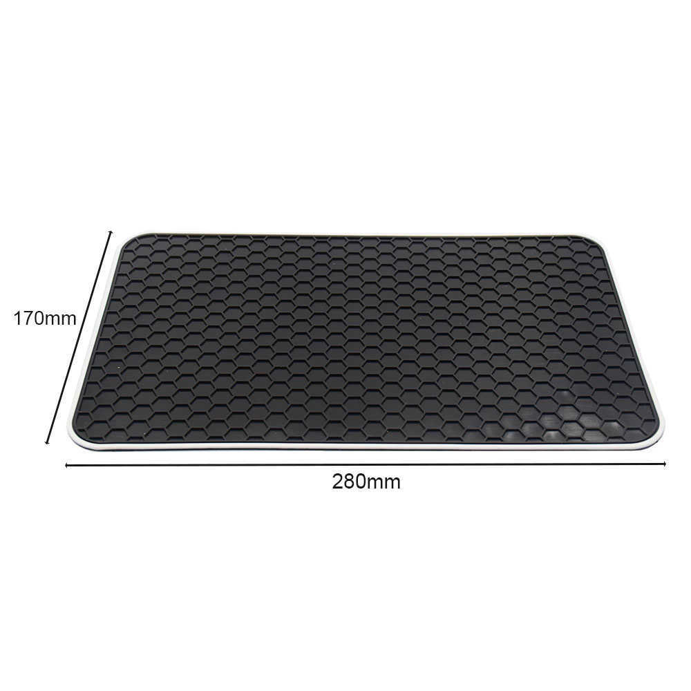 27*16 cm de carro anti-slip tapetes automático silicone não deslizamento painel de carros de carros pegajosos para o suporte de moeda de celular Chave de suporte Acessórios automobilísticos