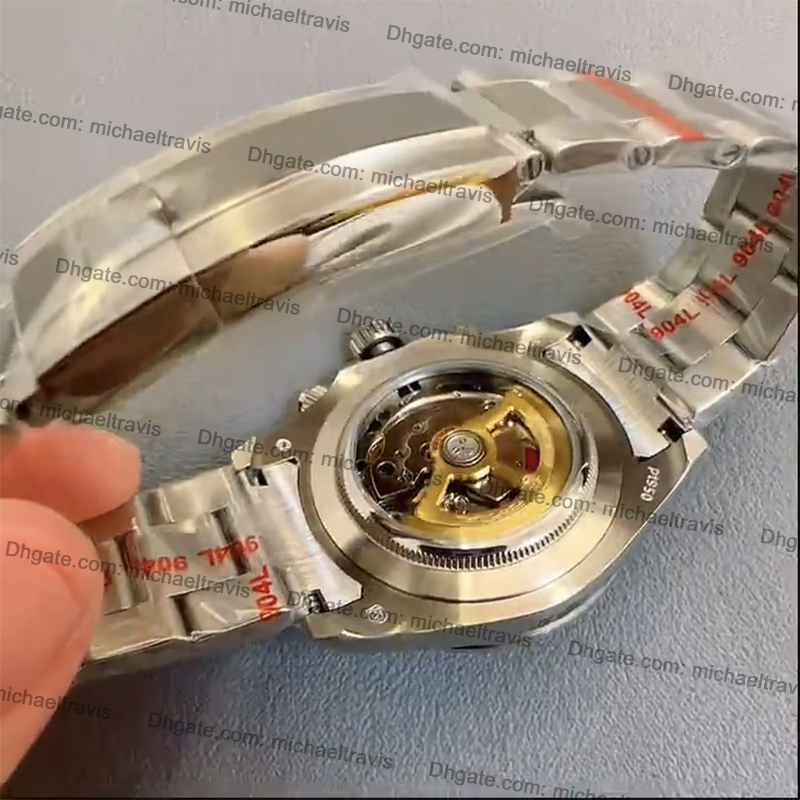 ST9 Mens Watch إصدار جديد أوتوماتيكي ميكانيكي 3836 حركة شفافة خلفية مضاد للماء من الفولاذ المقاوم للصدأ عالية الفولاذ