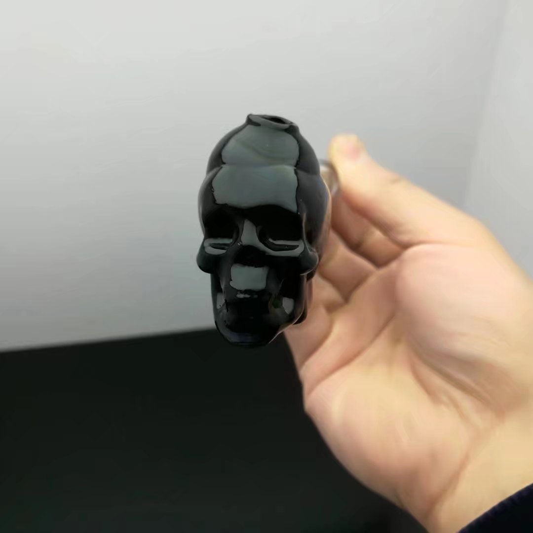 Glazen pijpen roken produceren met de hand geblazen waterpijpkleurige skull pipecolored