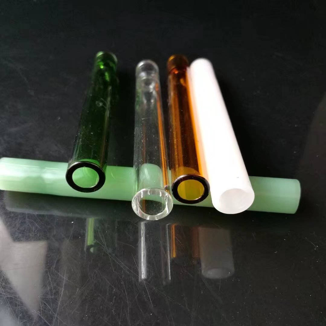 Glass Pipes Smoking Manufacture Hand-blown hookah New colored glass suction nozzle dai1logo