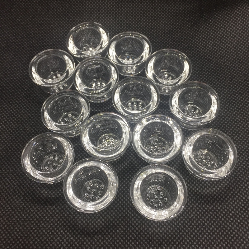 Austauschbarer transparenter Raucher aus Pyrexglas mit neun Löchern, Siebschale, Filterlöffel, Behälter, trockener Kräutertabak, tragbares Silikon-Zigarettenhalterrohr