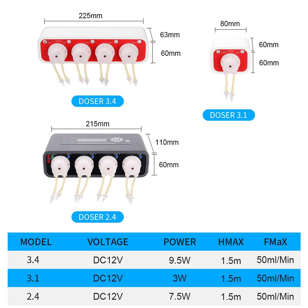 Pompen JEBAO Titratiepomp DOSER WIFI Automatische peristaltische doseerpomp Timing Toegevoegd sporenelement voor zeeaquarium Koraalvissen Tank