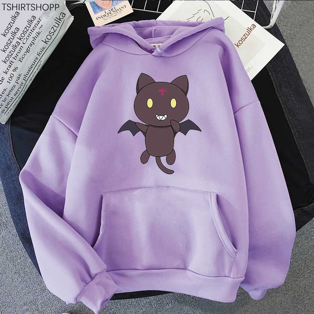 Felpe con cappuccio da donna Felpe con cappuccio Chomusuke Felpa con cappuccio da donna Grafica estetica Kawaii Anime KonoSuba Megumin Cat Felpa con cappuccio Plus Size Pullover Harajuku Donna Streetwear