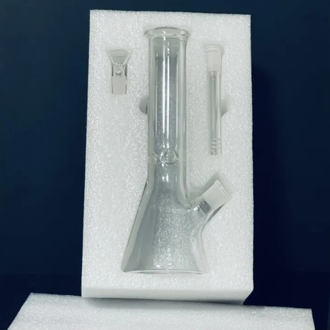 10" Classical Beaker Bong with Icce Catcher Thickness Beaker Base Water Pipes for smoking with Downstem Simple Glass Bongs