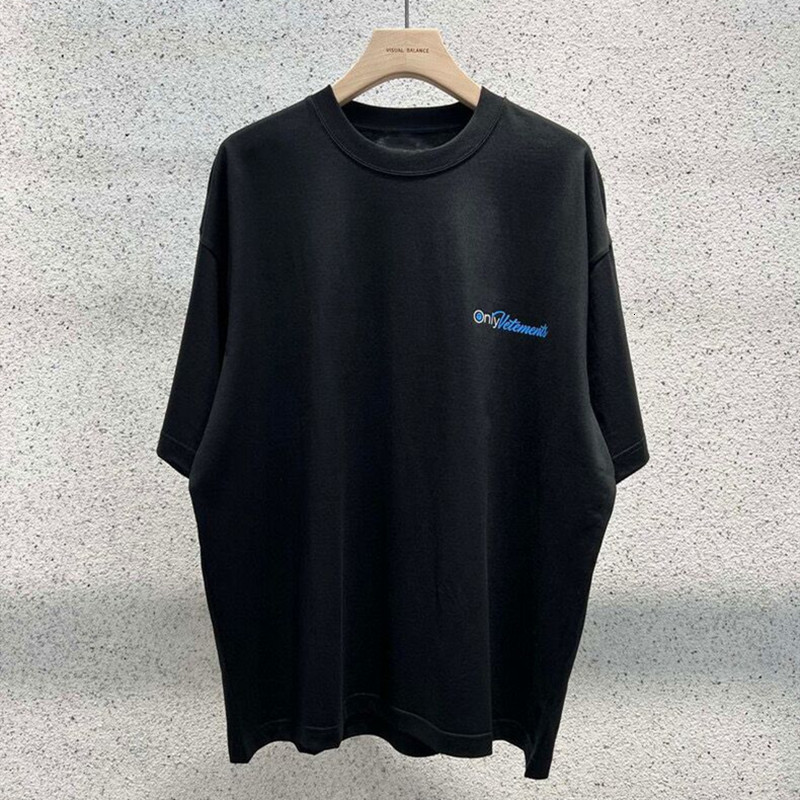 Vetements heren t-shirts door vakering t-shirt mannen vrouwen 1 1 Hoge kwaliteit Ik heb niets gedaan Ik heb net geluk T-shirt top Tees 7682