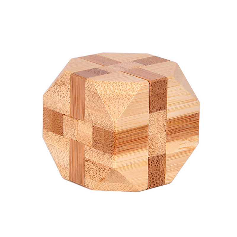 Puzzle en bois à bavures imbriquées Luban Lock Fidget Toy Intelligence Challenge Puzzles Jeux Soulagement du stress Jouets de décompression Soulagement de l'anxiété